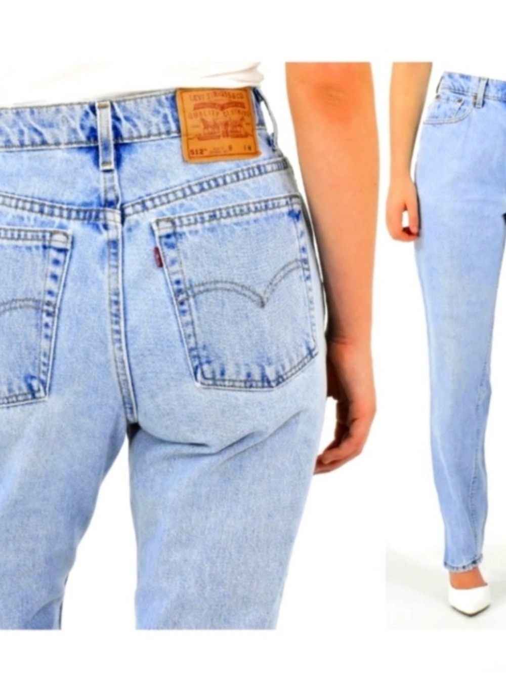 Levi's Women's High-Rise Light Blue Straight Leg Jeans